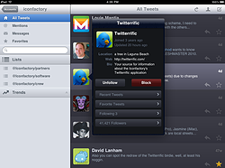 Twitteriffic for iPad