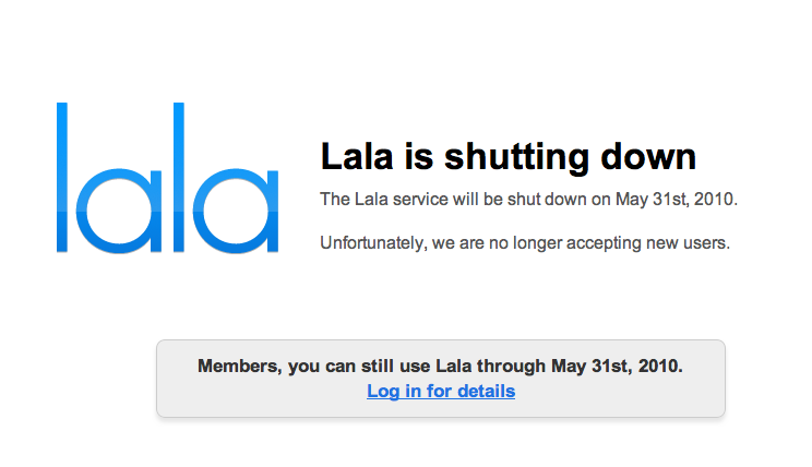 lala afsluiting