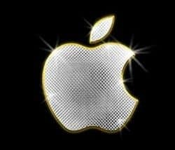 apple logo glitter