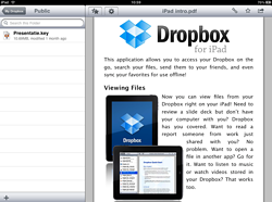 Dropbox op de iPad