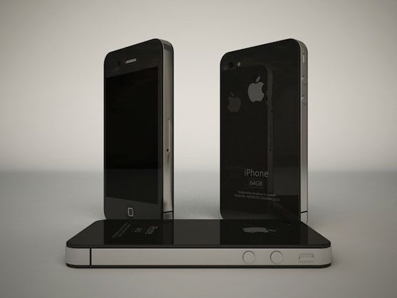De iPhone-mockup in zwart.