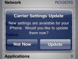 carrier settings