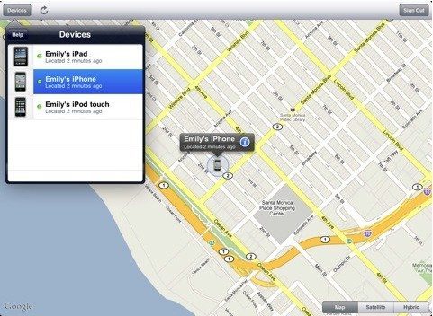 ipad find my iphone