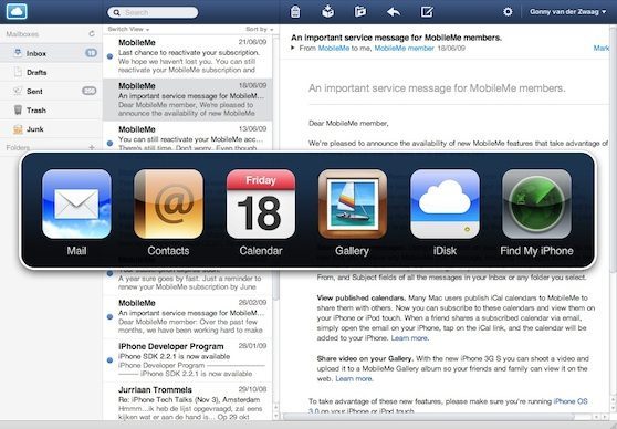 mobileme mail