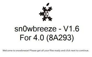 Sn0wbreeze voor iOS 4