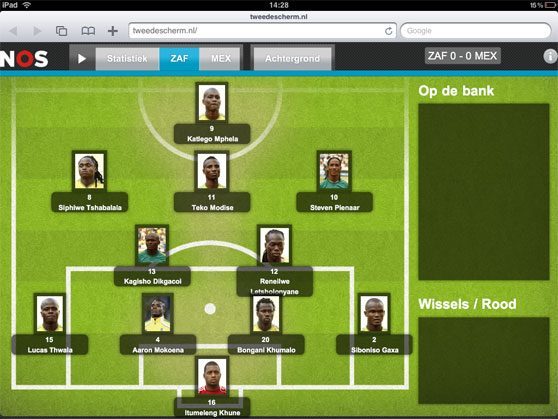 tweedescherm opstelling