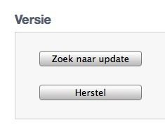 zoek naar update