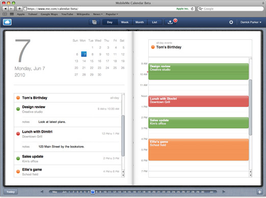 MobileMe Calendar Beta