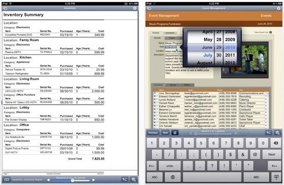 ipad filemaker go