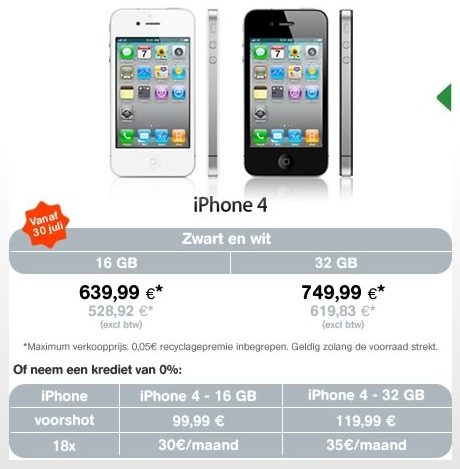 iphone belgie mobistar