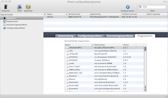 iphone configuratieprogramma