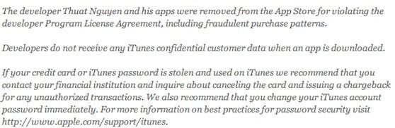 itunes fraude