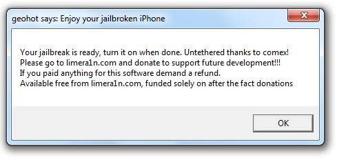 limera1n: jailbroken