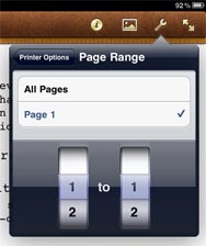 iWork page range