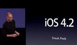 iOS 4.2 - Steve Jobs