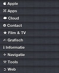 Grafische symbolen van Sevensheaven's iPhone