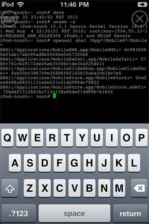Bevestiging jailbreak Monte iOS 4.2.1 via 4.1