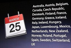 Release iPad 2 op 25 maart