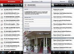 Alarmfase 1 HD voor iPad meldingen brandweer en nieuws
