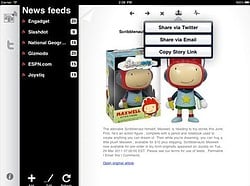 NewsTweet Reader voor iPad feeds
