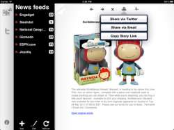 NewsTweet Reader voor iPad feeds