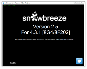 sn0wbreeze 2.5 voor iOS 4.3.1