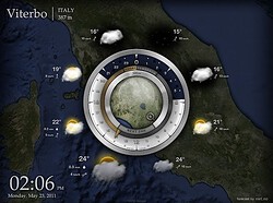 Aelios Weather voor iPad globaal weer bekijken