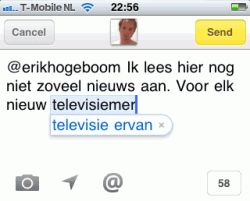 Autocorrectie twee woorden hoofdplaat