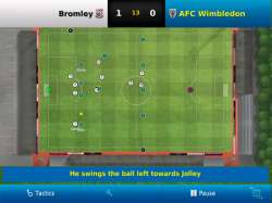 Football Manager Handheld 2011 voetbalwedstrijd