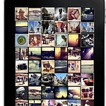 Instagram toepassingen achtergrond op de iPad
