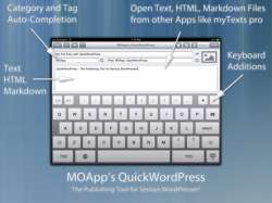 QuickWordPress iPad applicatie post publiceren