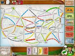 Ticket to Ride voor de iPad kaart