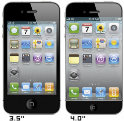 iPhone met groter scherm concept