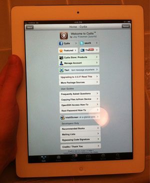 iPad 2 met jailbreak