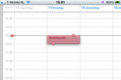 iOS 5 Agenda afspraak