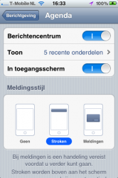 Meldingsstijl instellen iOS 5