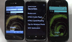 iPhone 4 versus Windows Phone 7 speed reading test