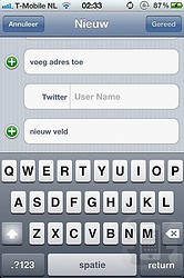 iOS 5 Uitgelicht Twitter Contactgegevens