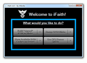 iFaith: SHSH-gegevens opslaan van je huidige firmwareversie