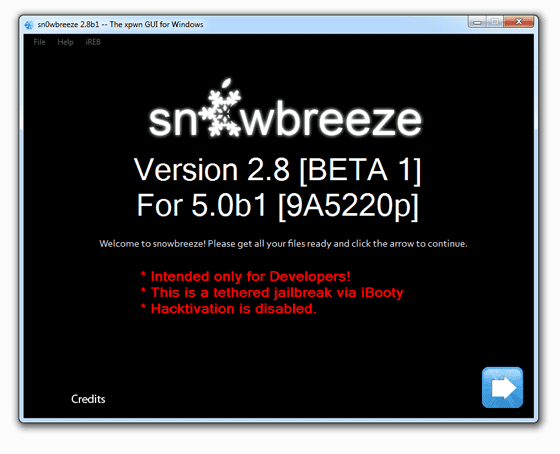 sn0wbreeze 2.8 beta 1