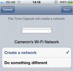 iOS 5: stel je Time Capsule in via je iPhone.