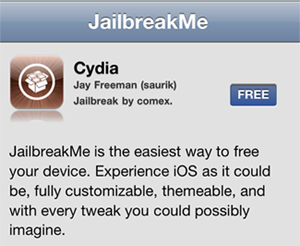 JailbreakMe.com op de iPhone 4