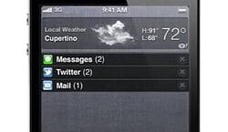 Impressie iOS 5 notification center