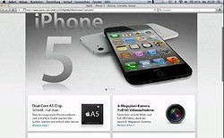 iPhone 5 Website screenshot