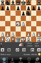 Shredder Chess voor iPhone