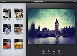 Snapseed voor iPad