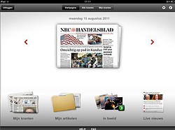 NRC krant voor de iPad nieuwe app