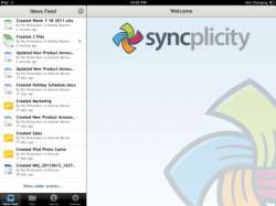 Syncplicity iPad app