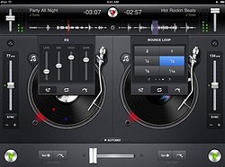 Djay voor iPad professioneel mixen