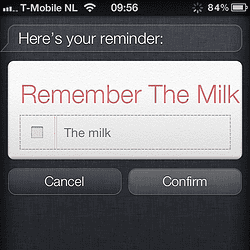 Remember The Milk Siri